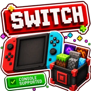 Minecraft on Nintendo Switch with texture packs